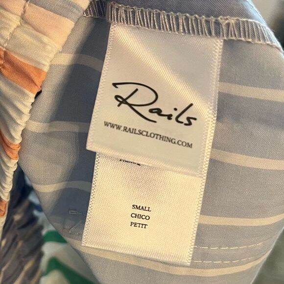 Rails Organic Cotton Boxer Shorts in Portofino Stripe Size Small NWT - Picture 12 of 12